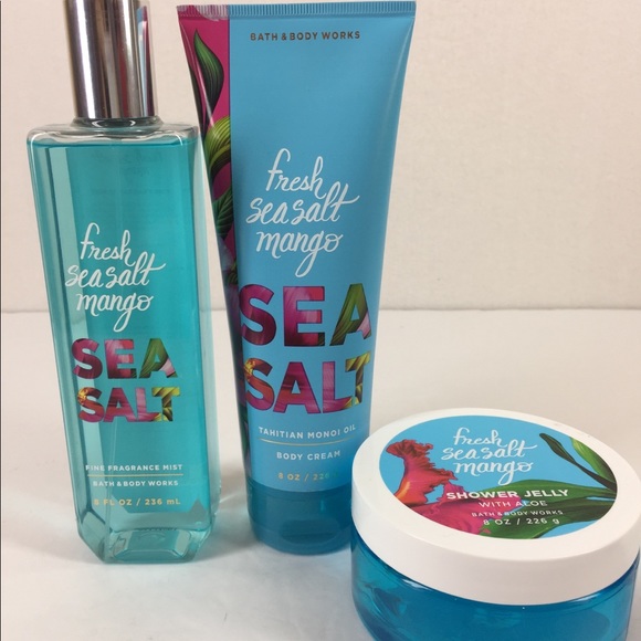 Bath Body Works Other Bbw Fresh Sea Salt Mango Mist Cream Shower Jelly Poshmark